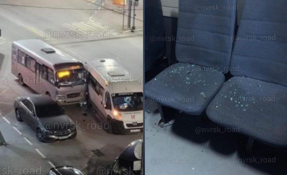 «Хорошо, что целые остались»: маршрутка и автобус с пассажирами столкнулись в Новороссийске