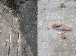 В Новороссийске нашли останки солдата ВОВ