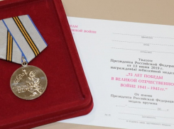 Новороссийским ветеранам вручат юбилейные медали