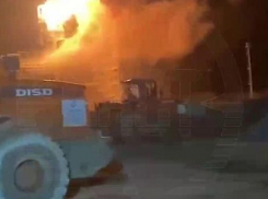 Пожар на нефтебазе произошел в 60 километрах от Новороссийска 