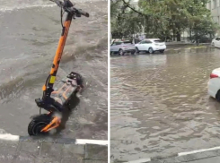 Новороссийск поплыл: за десять минут дождя улица переполнилась водой 