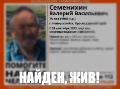 Пропавший пенсионер из Новороссийска вернулся к родным 