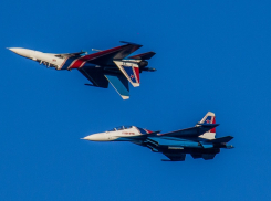 «Русские Витязи» отрепетировали полёт над Новороссийском