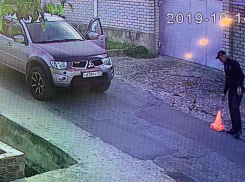 Новороссиец украл дорожные фишки прямо перед камерой