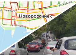 Адские пробки собрались на дорогах Новороссийска 