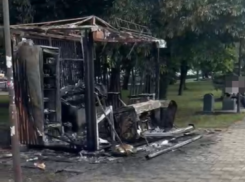 Сгорел дотла: от ларька в центре Новороссийска остались только угли