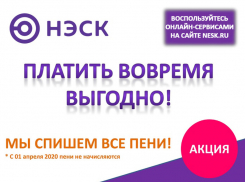 «НЭСК» запускает акцию «Платить вовремя выгодно!» 