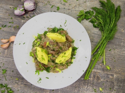 Готовим на мангале:  Мясо по-горски