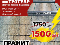Товар дня! Тротуарная плитка цвета «Каир»  1500 рублей за 1 кв/м вместо 1750 рублей!