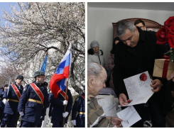 Для новороссийского ветерана в городе прошёл индивидуальный парад Победы 