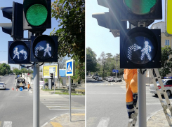 Светофоры с «белыми человечками» появились на дорогах Новороссийска