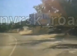 В сети появилось видео с моментом ДТП в Южном районе Новороссийска