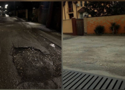 Начало положено: ямы на "многострадальной" дороге в Мысхако засыпали 