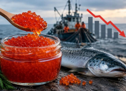 Красной икры в России стало почти в три раза меньше