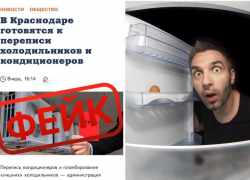 Правда или фейк: жителям Кубани пригрозили "переписью" холодильников и кондиционеров 