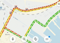 Выезд из Восточного района Новороссийска затруднён