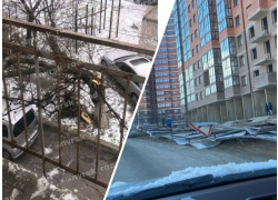 Побитые машины, рухнувшие заборы и полсотни ДТП: последствия стихии в Новороссийске