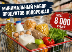 За еду придется платить больше: минимальный набор продуктов превысил 8000 рублей