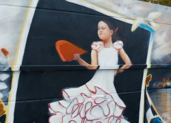 Все рекорды Новороссийска в одной композиции: на набережной открыли красочный мурал 