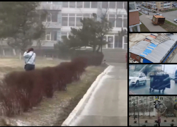 Перевернутые ларьки и сорванная кровля: что натворила стихия в Новороссийске к этому часу