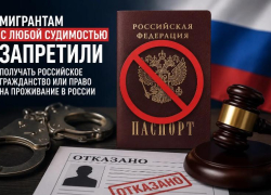 Мигрантам с судимостью запретили получать гражданство и ВНЖ в России