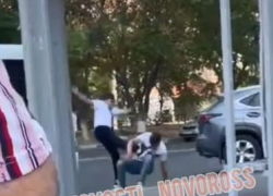 Водитель и пассажир маршрутки подрались на остановке в Новороссийске 