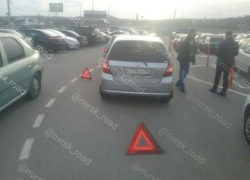 ДТП произошло на парковке торгового магазина "Бауцентр" в Новороссийске