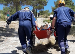 Турист  не смог преодолеть спуск к "Рио" и сорвался вниз