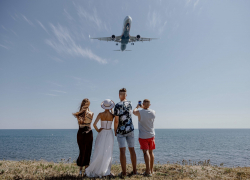 Фотограф «Блокнота» запечатлел посадку самолета «Москва-Геленджик»