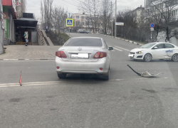 На улице Видова в Новороссийске произошла авария: зарождается затор