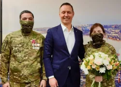 Первая женщина-оператор ударных БПЛА встретилась с мэром Новороссийска