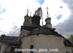 Купол храма в Новороссийске демонтируют после атаки