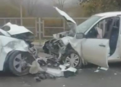 Из-за аварии на выезде из Новороссийска собирается пробка