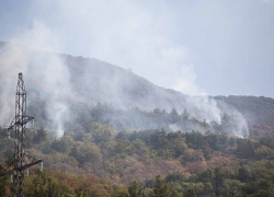 Дым, авиация и лес, сгоревший дотла: фоторепортаж с тушения пожара в Геленджике 