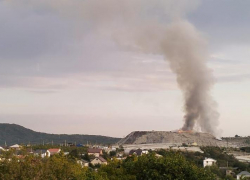 Стала известна причина пожара на мусорном полигоне в Новороссийске 
