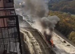 Стала известна причина возгорания машины на территории ЖК «Парковый» в Новороссийске 