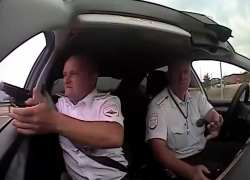 На чужой машине и на чужих колесах пытался уйти от полицейской погони в Геленджике житель Кургана