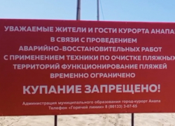 «По громкоговорителям передают: купание запрещено!» В Анапе теперь нельзя гулять по пляжам