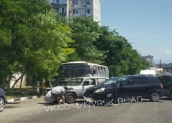 Авария, из-за которой "встала" Волгоградская улица, попала на видео