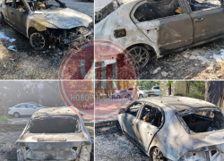 Не обошлось без происшествий: ночью в Новороссийске сгорел автомобиль