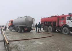 Пожар на цементном заводе произошел в Новороссийске