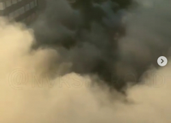 На территории «Вышки» произошел крупный пожар 