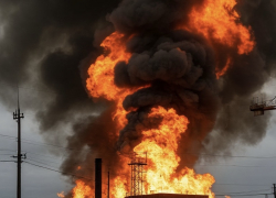 Пожар на нефтебазе, повреждены высоковольтные линии: последствия ночной атаки БПЛА на Краснодарский край 