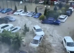 Вместо дворов - водопады: мощный ночной ливень затопил Сочи