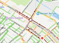 Чудовищные пробки в центре Новороссийска 