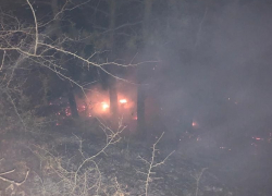 В Новороссийске на горном хребте произошел пожар