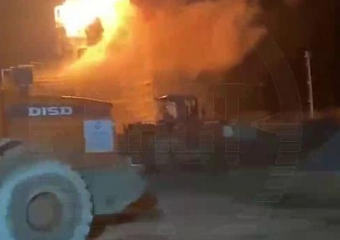 Пожар на нефтебазе произошел в 60 километрах от Новороссийска 