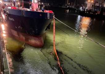 На Черноморском побережье Новороссийска произошёл разлив нефти: ущерб 14 миллионов 