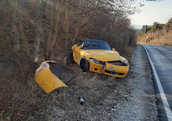 Гонщик не доехал до финиша на ралли под Новороссийском