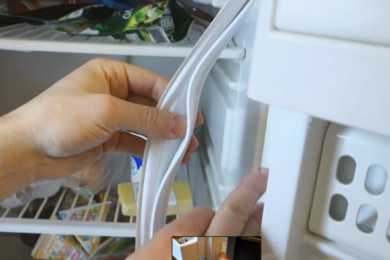 Замена и установка уплотнителя резинки на холодильник 